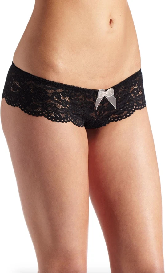 b.tempt'd by Wacoal Ciao Bella Tanga Panty 945144 Night Blacks S