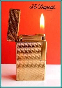 S.T. Dupont Large Line 1 Rose Gold Plated Feuerzeug / Brikett - JUST SERVICED - Bild 1 von 19