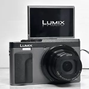 Panasonic Lumix DMC-TZ90 Black Silver Compact Digital Camera TESTED & WORKING! - Picture 1 of 22