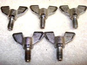 (ONE) '80s/Japan TAMA 8mm 'textured' M6 WING BOLT. 'Shorter'. stand mount M6 - Picture 1 of 3