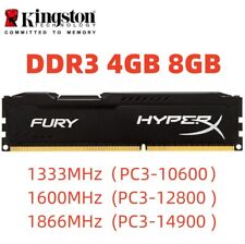 HyperX FURY DDR3 4GB 8GB 1600 1866 1333 MHz Desktop RAM Pamięć DIMM 240pins