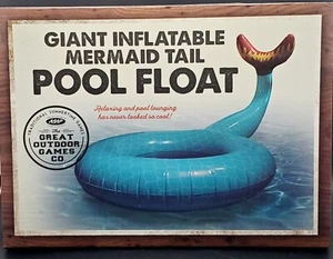 Giant Inflatable Mermaid Tail Pool Float - Picture 1 of 3