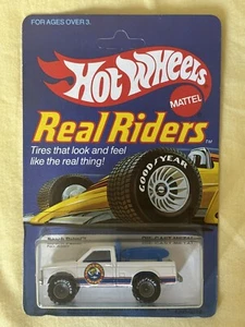 Hot Wheels Vtg Real Riders Beach Patrol 4368 Gray Hubs NOS SEALED UNPUNCHED - Picture 1 of 11