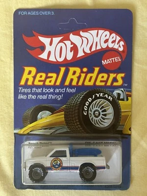 Hot Wheels Vtg Real Riders Beach Patrol 4368 Gray Hubs NOS SEALED UNPUNCHED - Image 1 of 4