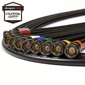 Cable coaxial de video flexible Van Damme 1080p HDTV, 3G, SDI. Neutrik BNC - Imagen 1 de 13