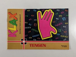 Original Nintendo NES Bedienungsanleitung Booklet Only Klax Tengen Book - Bild 1 von 4