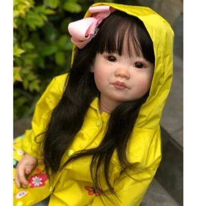 30in Already Finished Reborn Baby Doll Toddler Girl Rooted Hair Birthday Gift - Bild 1 von 2