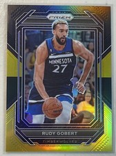Rudy Gobert 2022-23 Panini Prizm /5 Black Gold Prizms Timberwolves #67 DPOY