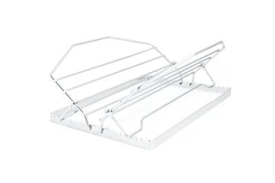 Non-Stick Roasting and Cooling Rack Adjustable 11" x 10" x 5" Metallic - Image 1 of 4