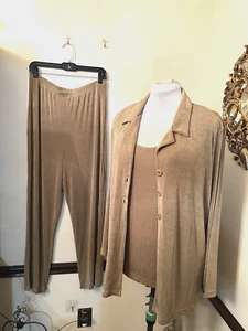 3-teiliges Set der Marke Slinky: Jacke, Hose & Tank Reise Größe L hellbraun - Bild 1 von 19