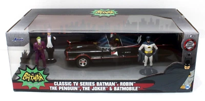 Batimóvil Jada 33737 clásico 1966 con 3 figuras diecast 1:24 Foto 1 de 3