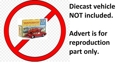 Matchbox Lesney Speedking K-24 Lamborghini Miura Replacement Louvre Engine Cover - Image 1 of 4