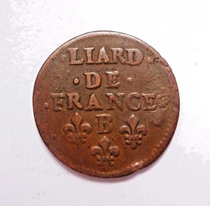 LOUIS XIV liard de France 1658 B inédit ? - Picture 1 of 2