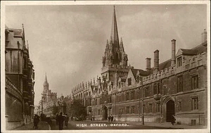Oxford England Oxfordshire AK ~1930 Highstreet Straße Street Buildings Gebäude - Picture 1 of 2
