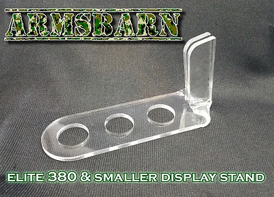 Pistola de mano transparente soporte de mesa exhibición exhibición, negocios, vitrina 380 y más pequeña Foto 1 de 2