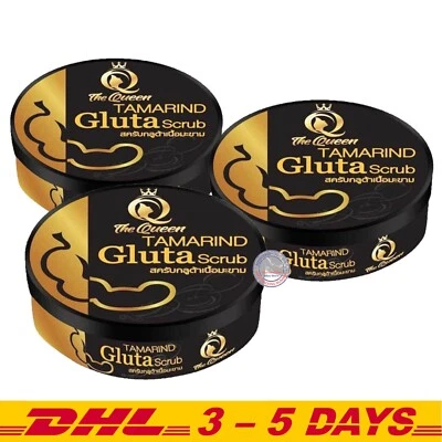 Exfoliante herbal de tamarindo The Queen piel sana tumaric Tanaka 350 g x 3 Foto 1 de 4