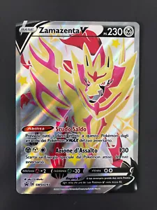Carta Pokemon ZAMAZENTA V SWSH293 Full Art Ultra Shiny - ITA PROMO -ZENIT REGALE - Foto 1 di 3
