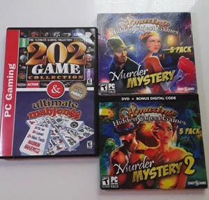 PC CD-Rom Spiele Lot: 202 Spiele, Mahjong, Pinball, Murder Mystery 1 &2 - Bild 1 von 23