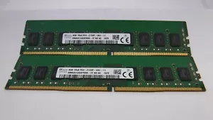 Genuine SK Hynix 8GB (2 x 4GB) DDR4 PC4-2133P DIMM RAM Memory HMA451U6AFR8N-TF - Picture 1 of 4