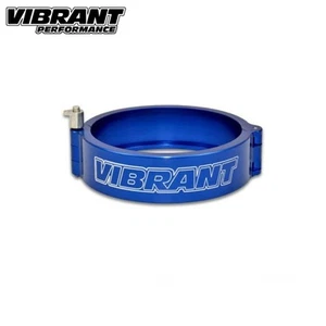 Vibrante 2,5 pulgadas O.D. Abrazadera de liberación rápida azul anodizado solo con conector de tubería de pasador - Imagen 1 de 1