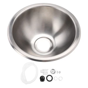 RV Kitchen Sink 10.43 Inch Stainless Steel Round Shape RV Laundry Utility Sink - Picture 1 of 12