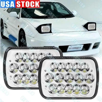 Par de faros LED PUNTO 120W 7x6" proyector alto/bajo ajuste Toyota Mr2 1986-1995 cupé Foto 1 de 4