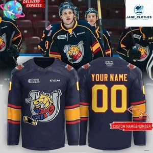 Personalized Barrie Colts New Uniform 2024-25 Navy Hockey Jersey All Printed - Picture 1 of 5