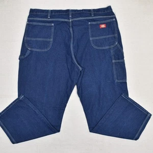 Dickies Herren Carpenter Jeans Straight Work Zip Solid Cotton Blau Übergröße 44x32 - Bild 1 von 8