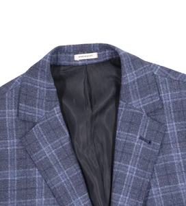 Blazer Abrigo Deportivo Para Hombres 40 S Joseph Abboud Zignone Azul 100% Lana Ventana - Imagen 1 de 11