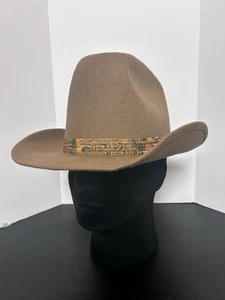 Sombrero de Vaquero de Lana Marrón Rockmount Ranch Wear Denver Colorado High Stepper EE. UU. - Imagen 1 de 12