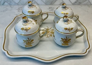 Olla de cremas Six Richard Ginori en bandeja - Imagen 1 de 8