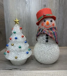 Vintage AVON Chilly Samantha and Christmas Tree Set of 2 - Picture 1 of 6