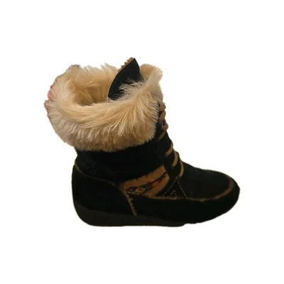 Botas Mujer La Scarpa Dival Vintage. 100% Lana Piel Con Cordones Hechas en Italia. 8,5  Foto 1 de 4