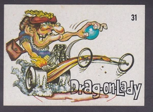 SCANLENS/DONRUSS ODD ROD STICKER,ISSUED 1968,BROWN BACK,NO.31, - Picture 1 of 2