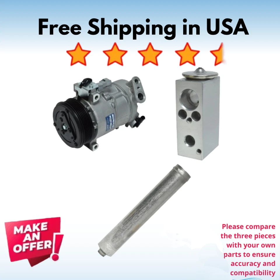 Kit compresor aire acondicionado apto para Jeep Compass 2017 Foto 1 de 1