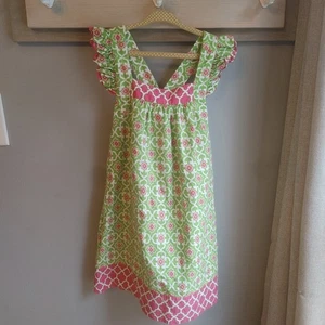 Girls Bonnie Jean Dress Pink And Green Size 6 - Picture 1 of 8