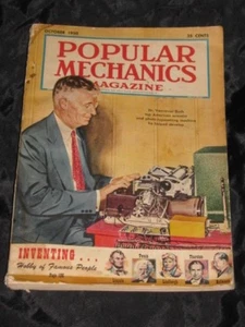 OCTOBER 1950 Popular Mechanics Magazine Mid Century Gold Soccer Bush Invention - Picture 1 of 2
