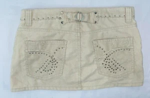 *NEW* Brooklyn Girl Women's Size 11 Beige-Beaded Skirt With Back Buckle - Picture 1 of 5