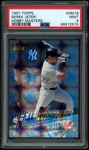 1997 TOPPS HOBBY MASTERS #HM18 DEREK JETER PSA MINT 9 - Picture 1 of 2