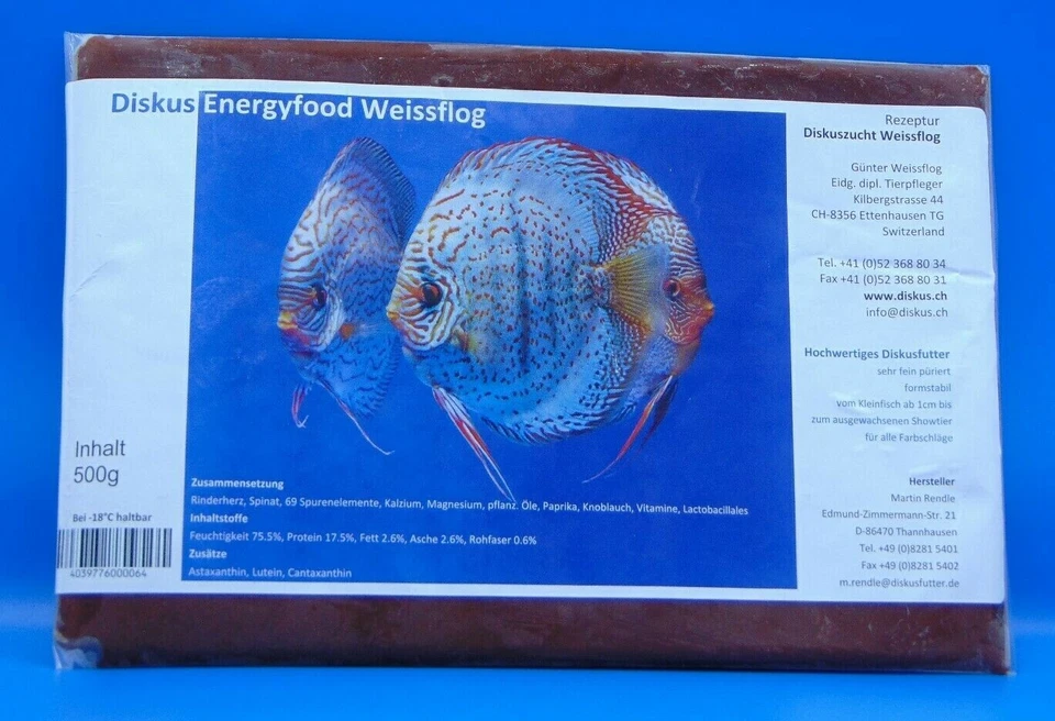 8x 500g Diskus Energyfood Weissflog  - Bild 1 von 1