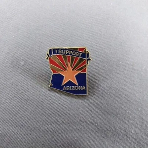 Pin de solapa de chaqueta recortada I Support Arizona - Imagen 1 de 2
