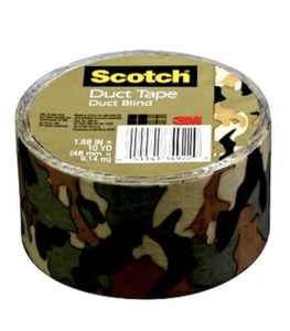 Scotch Duct Tape, Duct Blind (Hunter, Green, Camoflauge), 1.88" X 10 Yards - Picture 1 of 1
