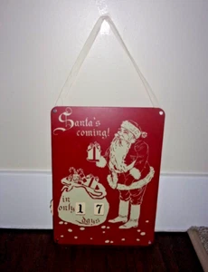 Vintage Antique Countdown  Christmas Calendar - Picture 1 of 3