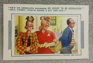 1940s Bamforth Comic Series #561 Postcard He Ought to Be Ostracised Unposted - Picture 1 of 2