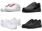 NK Supreme Air Force 1 White Black Athletic Shoes Mens Sneaker US Size 7-11