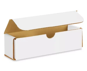 25 - 7x2x2 White Corrugated Shipping Mailer Packing Box Boxes - Bild 1 von 2