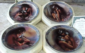 Vintage Soul Mates Indianer Sammelteller (4) von Lee Bogle Bradford Ex - Bild 1 von 20