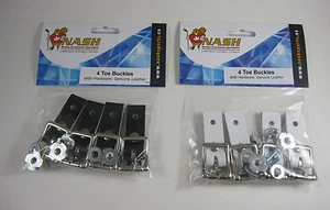 Nash Goalie Toe Buckle 4 Pack! Hockey Pads Skate Buckles, 6 color options - Picture 1 of 11