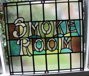 Original Stained Glass from Public House "Smoke Room" - Picture 1 of 2