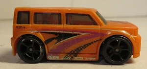 Scion xB Hot Wheels Orange with Purple Graphics HW 2004 Plastic Frame Loose Toy - Picture 1 of 16